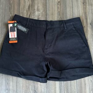 Banana Republic Black Bermuda Shorts Classic Tailored Cotton